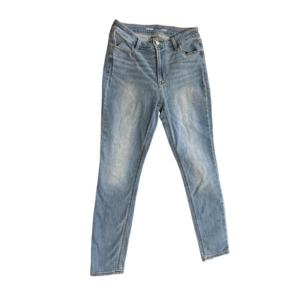 Old Navy High-Rise Super Skinny Women's Light Wash Jeans - Size 10